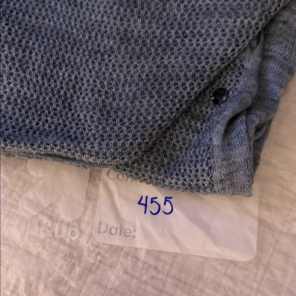 Lululemon-Well Being Crew Sweater *Linen-
Heathered Sailboat/Classic Navy Small - Picture 11 of 11